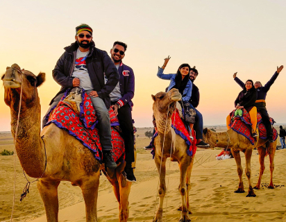 camel ride jaisalmer Big Brand Desert Camp