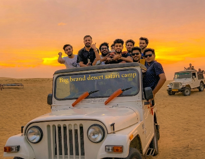 safari jeep big brand desert camp